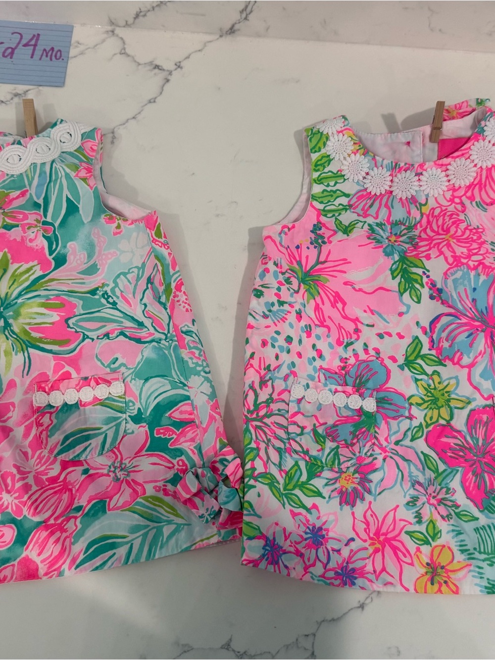 Lilly Pulitzer 2 Dress with Bloomers Bundle 18-24 months - Picture 2 of 7